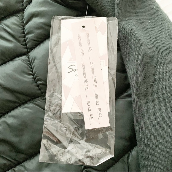 Ymi Snobbish Collection Green Puffer Jacket NWT - Picture 9 of 10